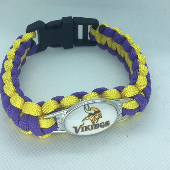 Minnesota Vikings Paracord Survivor Bracelet - Picture 1 of 1